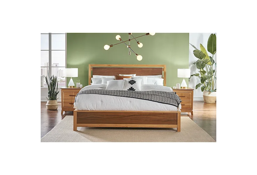 Modway King Low Profile Bed  by AAmerica at Esprit Decor Home Furnishings